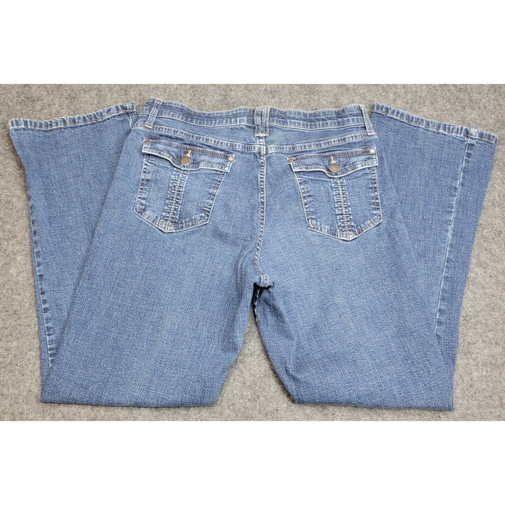 Lee Jeans Womens 12S Blue Denim Y2K Boho Streetwear Grunge Comfort Fit Waistband